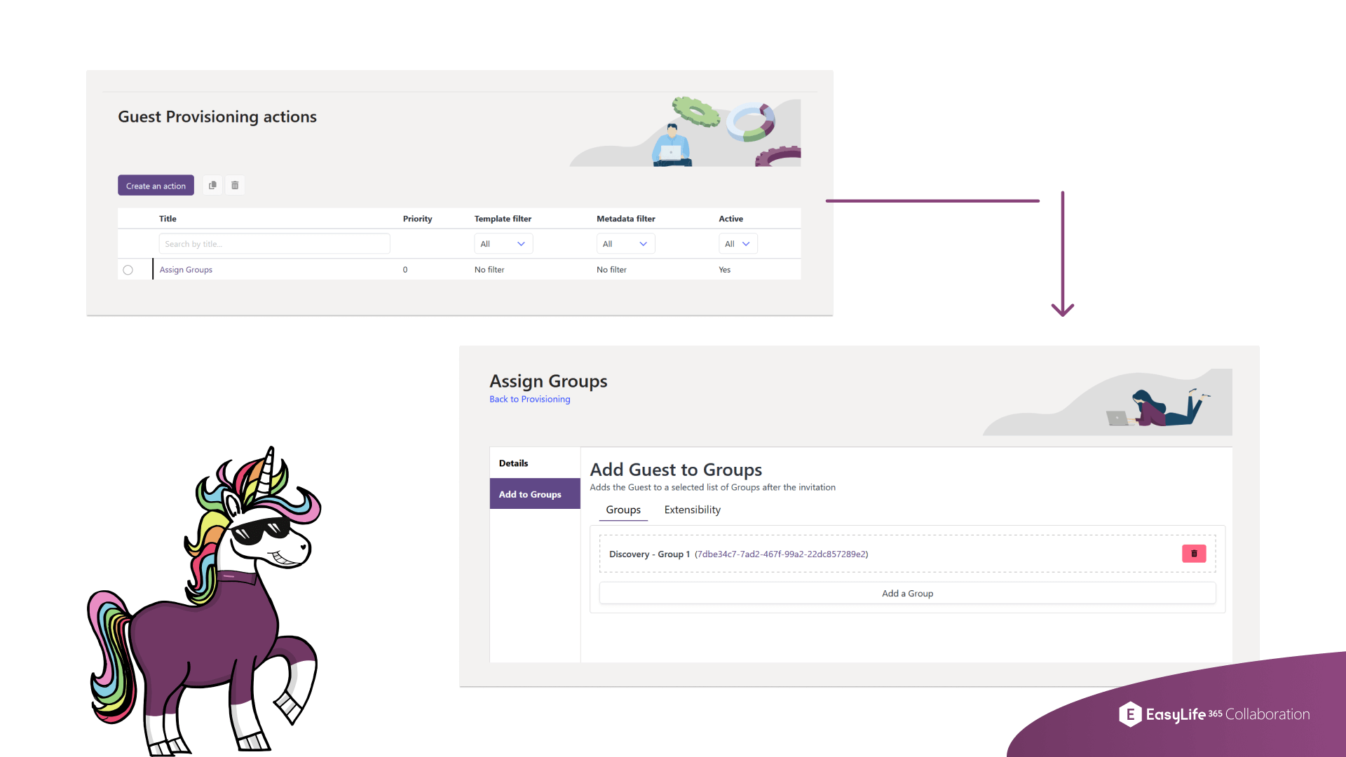 EasyLife 365 Collaboration - Guest Account Provisioning and Entra ID Group Assignment