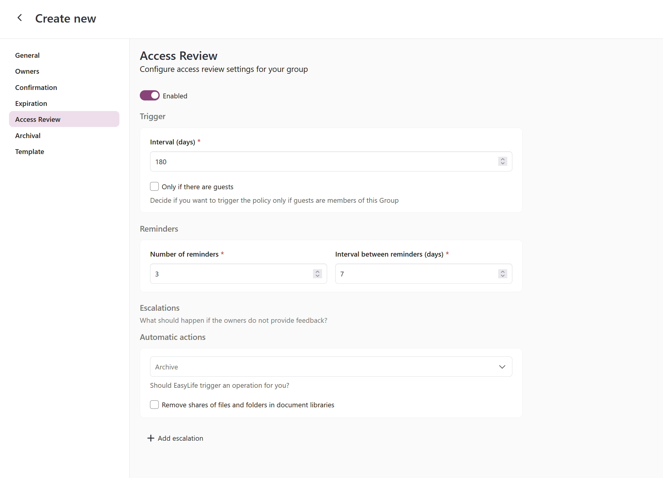 Access Review Policy