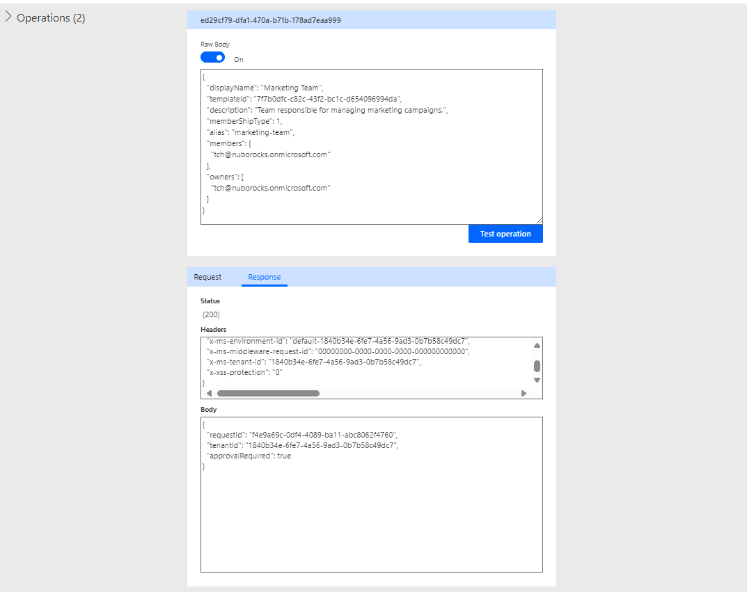 Power Automate Test Result