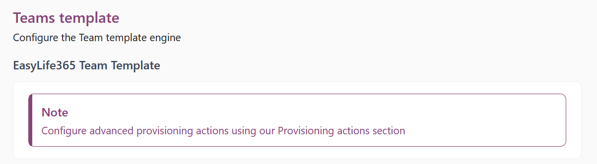 EasyLife Teams Template