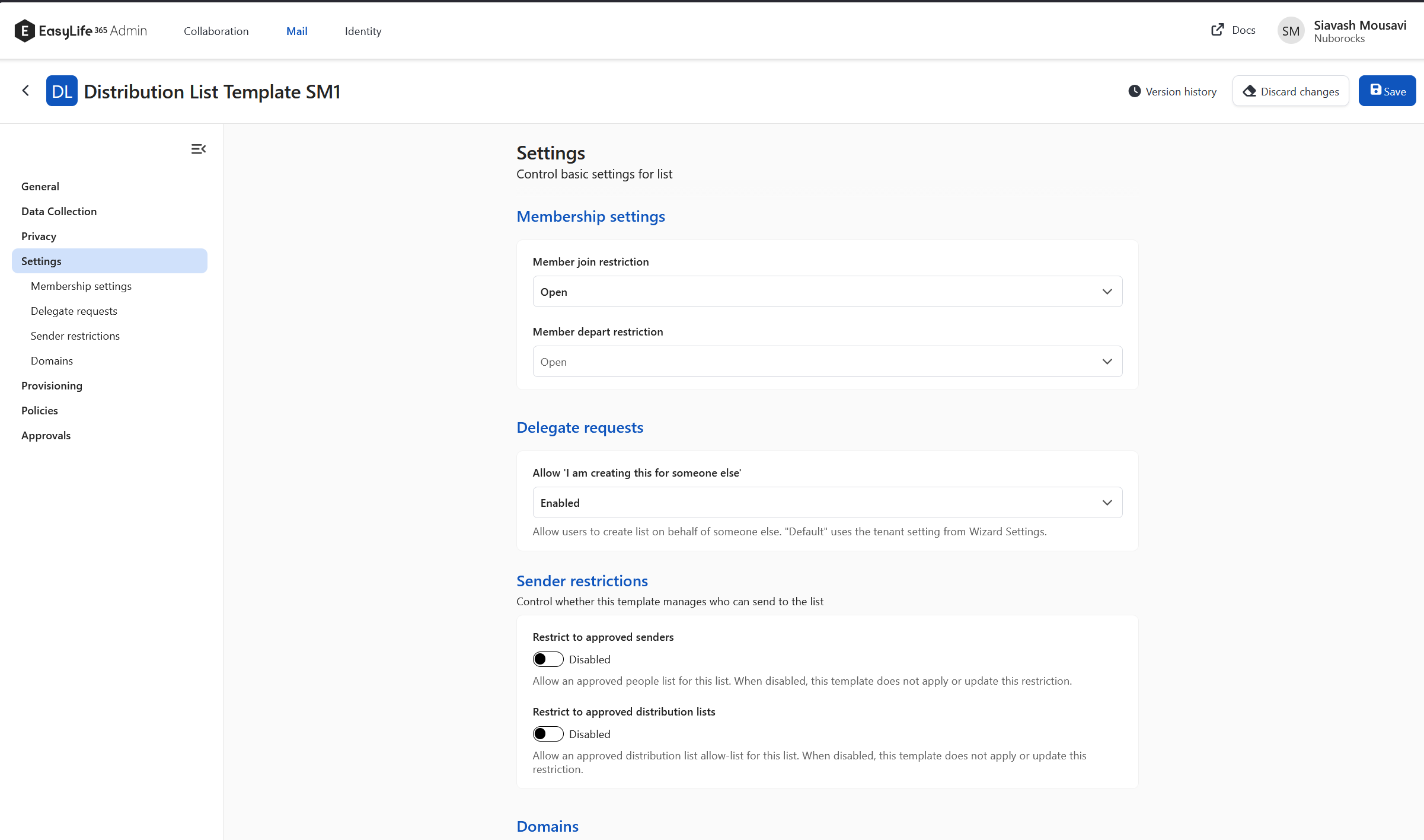 Configuring Template to Allow Guests